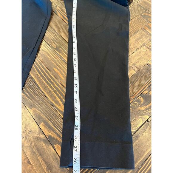 J. Jill Essential Black Cotton Stretch Pants Women 14 Minimalist Travel Comfy - Picture 5 of 8